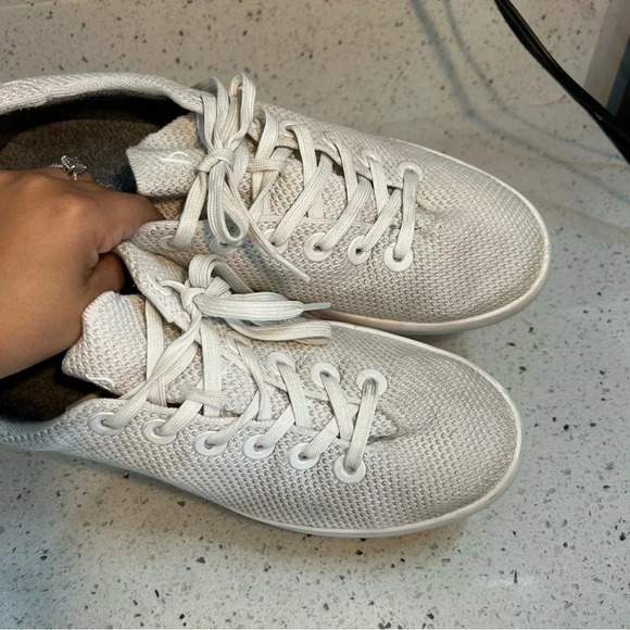 Allbirds Tree Piper White Lace Up Casual Sneaker - Picture 11 of 12